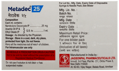 Metadec 25 Injection 1Ml